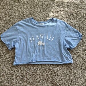 Pink Woman Women’s XS Blue Hawaii Crop Top
